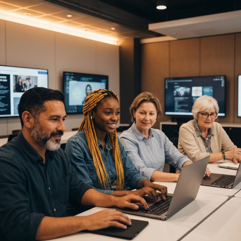 People learning cybersecurity